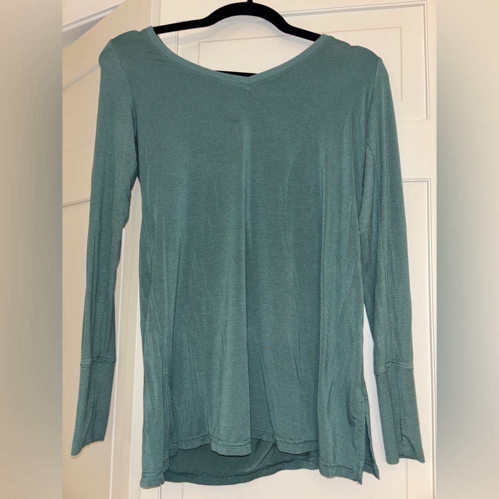 Aerie Teal Long Sleeve Tee